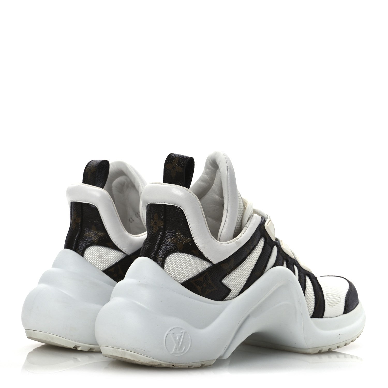 Louis Vuitton Patent Monogram LV Archlight Sneakers 38 White 5 of 14