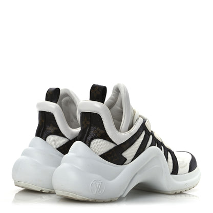 Louis Vuitton Patent Monogram LV Archlight Sneakers 38 White 5 of 14
