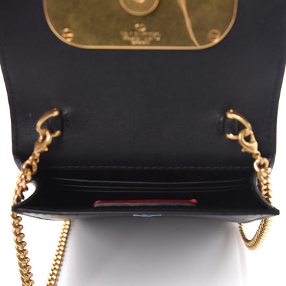 Valentino Garavani Calfskin Vlogo Phone Pouch Black 6 of 10