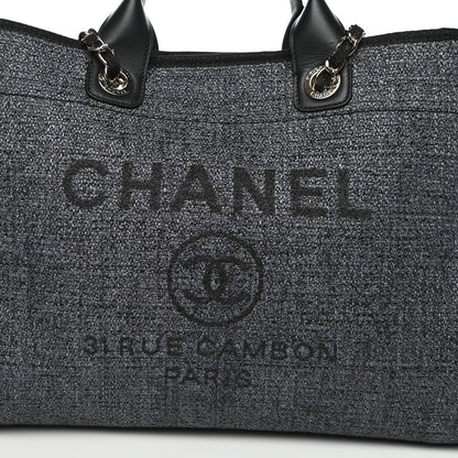 Chanel Lurex Boucle Medium Deauville Tote Black 10 of 11