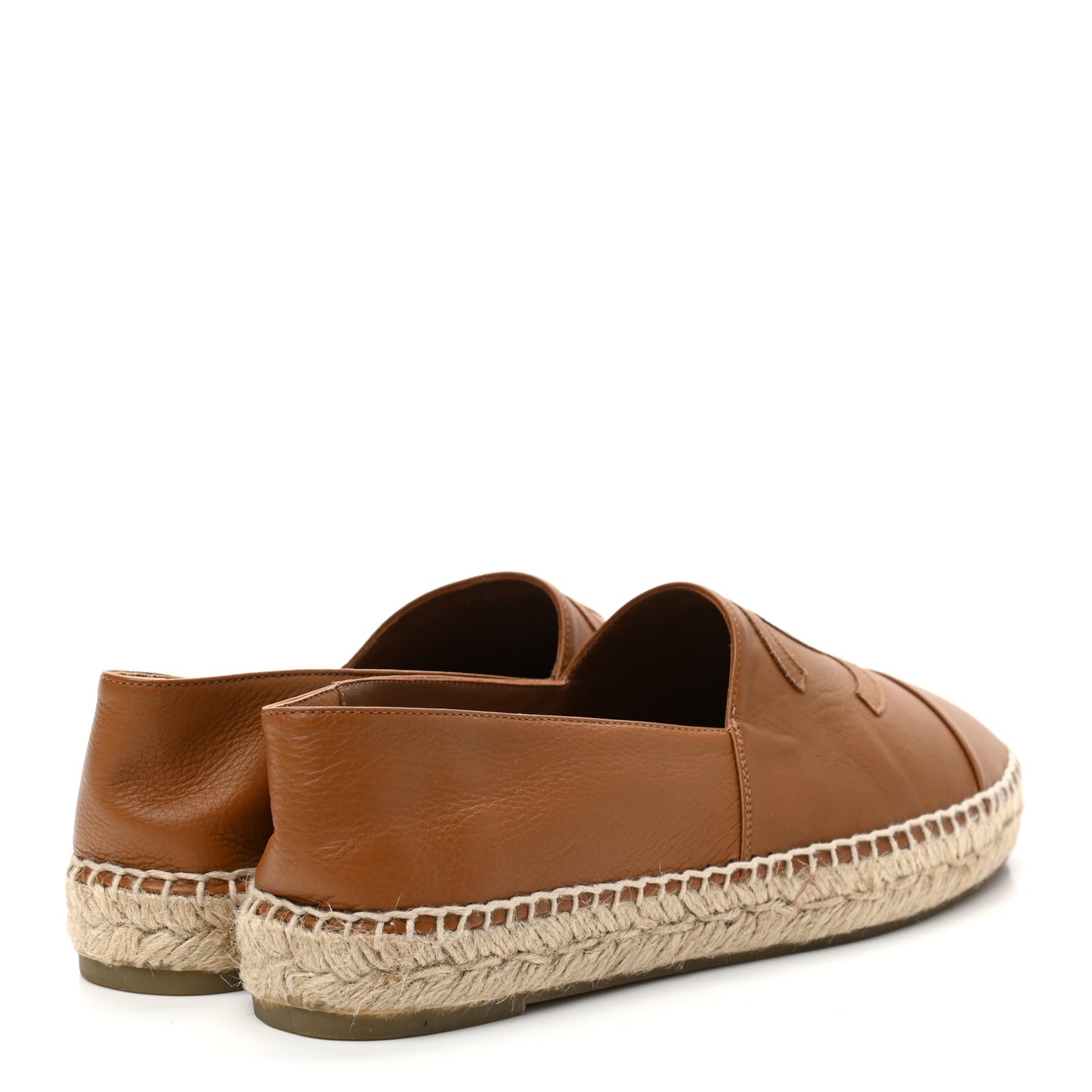 Calfskin CC Espadrilles 41 Light Brown