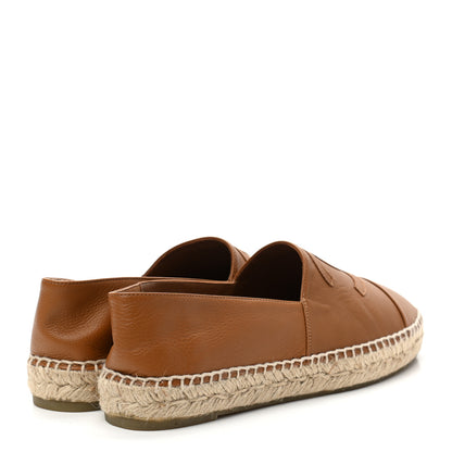 Chanel Calfskin CC Espadrilles 41 Light Brown 4 of 8