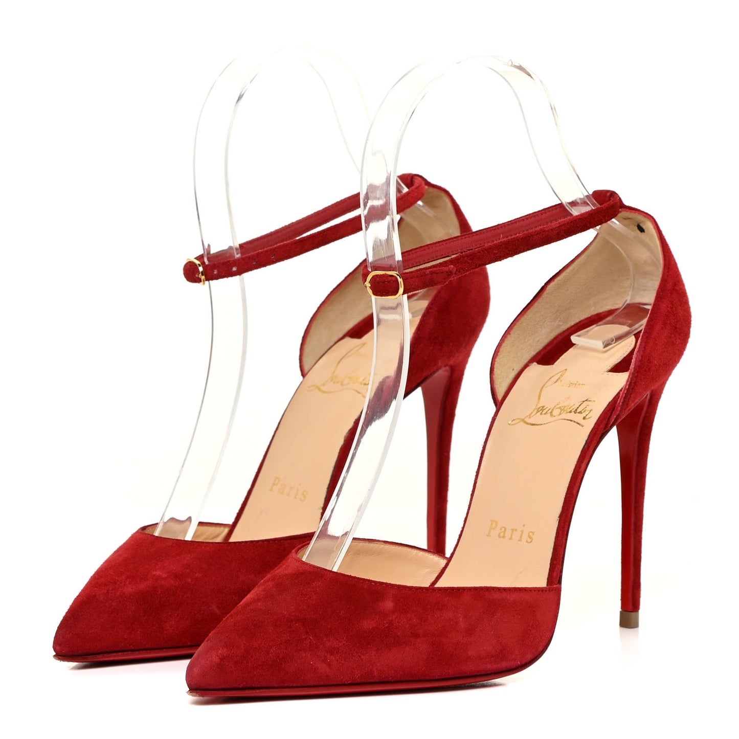 Veau Velours Uptown 100 Pumps 36 Carmin