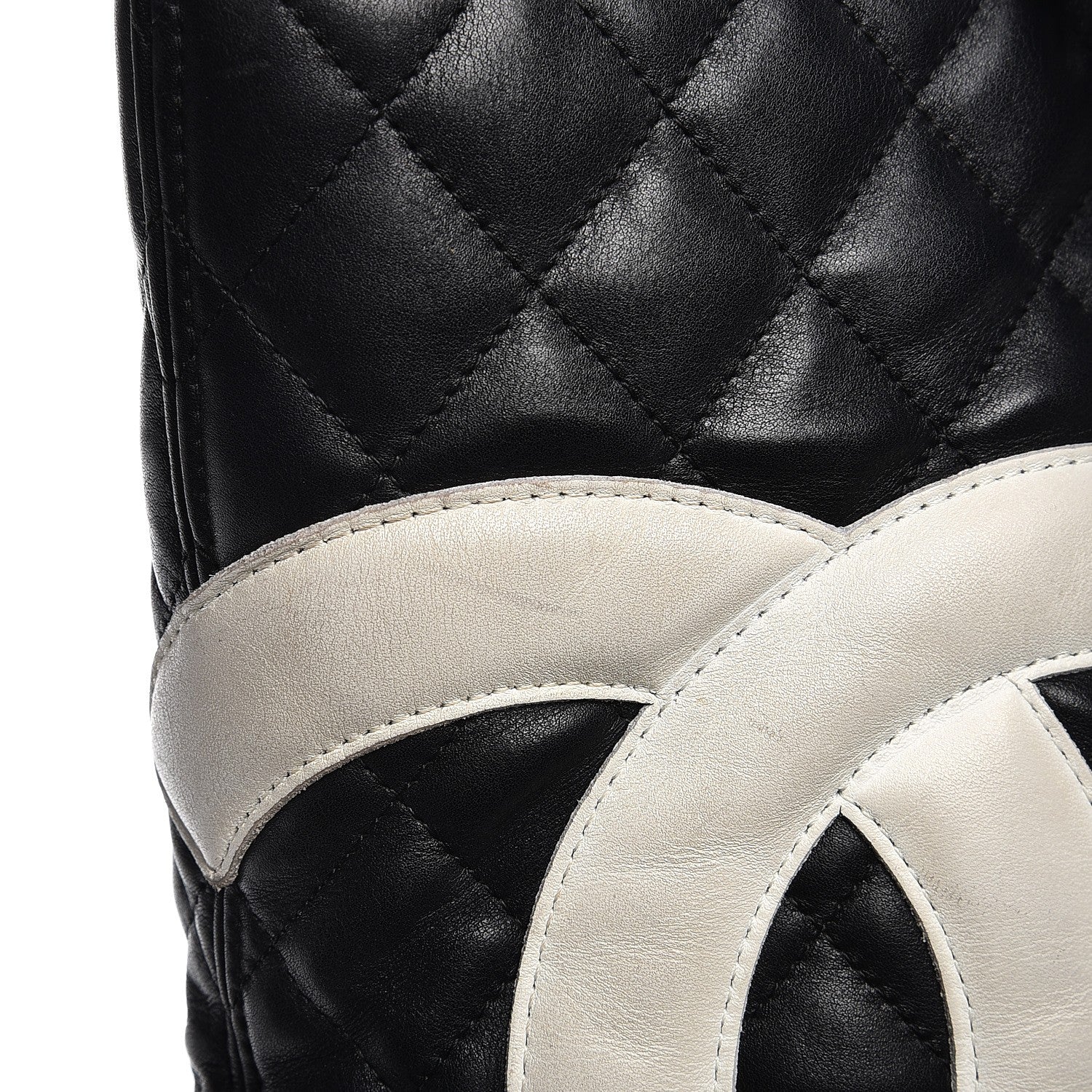 Chanel Calfskin Quilted Large Cambon Tote Black White 19 of 20