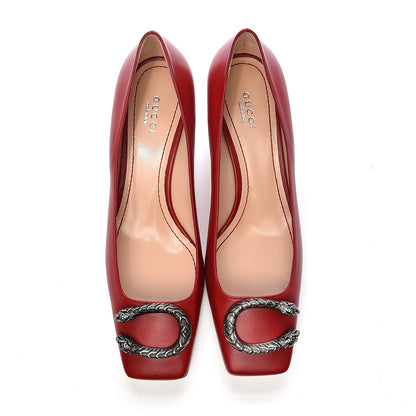 Gucci Lambskin Dionysus Pumps 39 Red 9 of 10