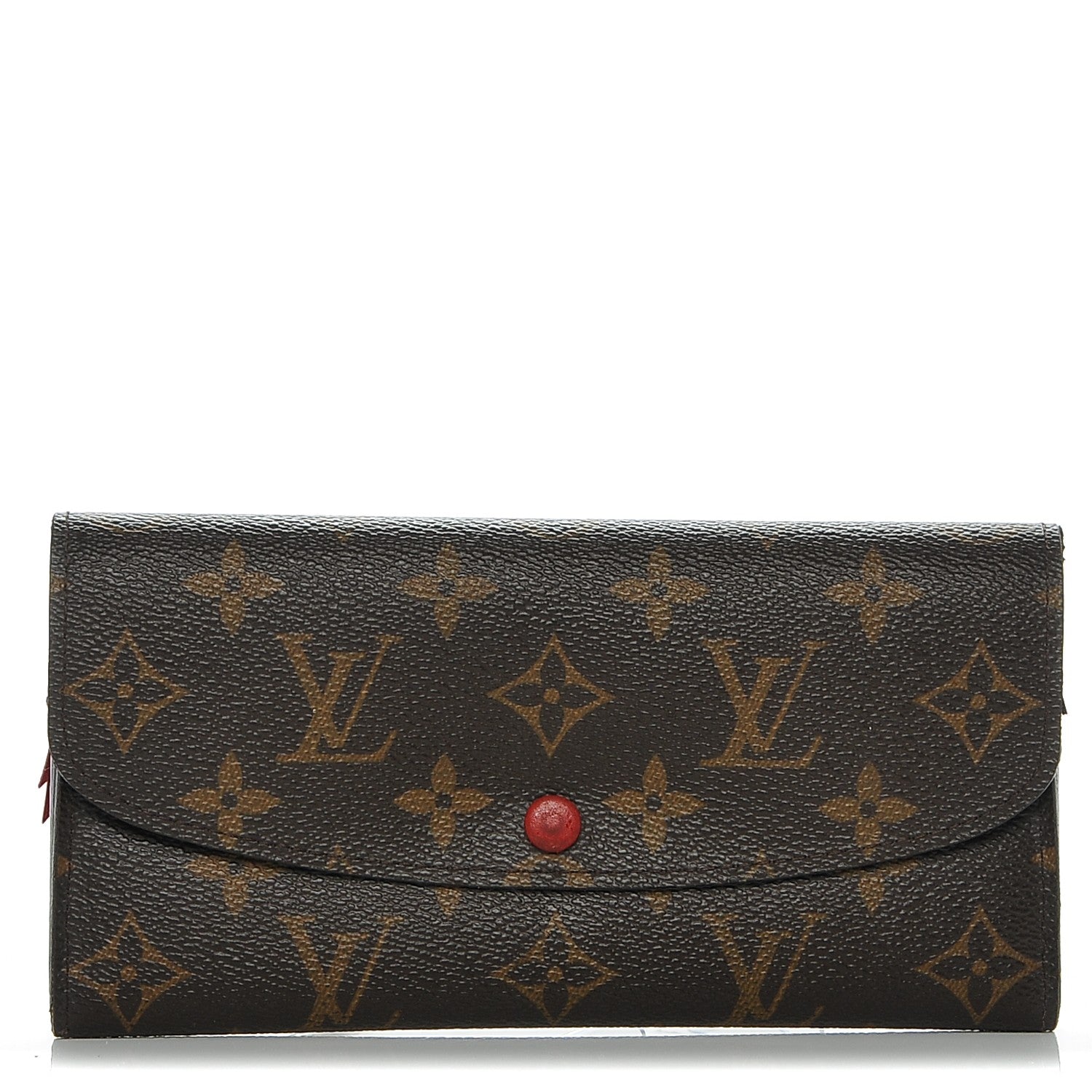 Louis Vuitton Monogram Emilie Wallet Red 1 of 6