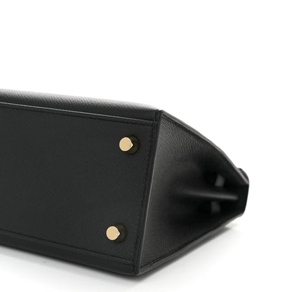 Hermes Epsom Kelly Sellier 25 Black 10 of 11
