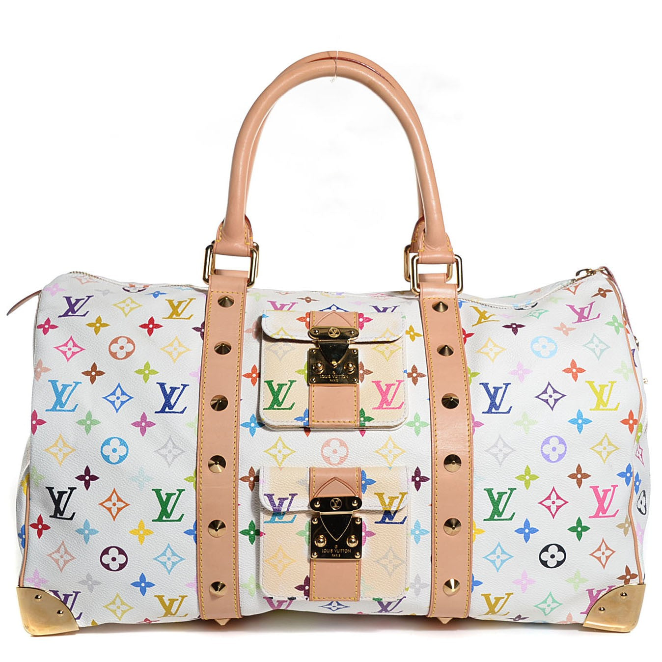 Louis Vuitton Monogram Multicolor Keepall 45 White 1 of 7
