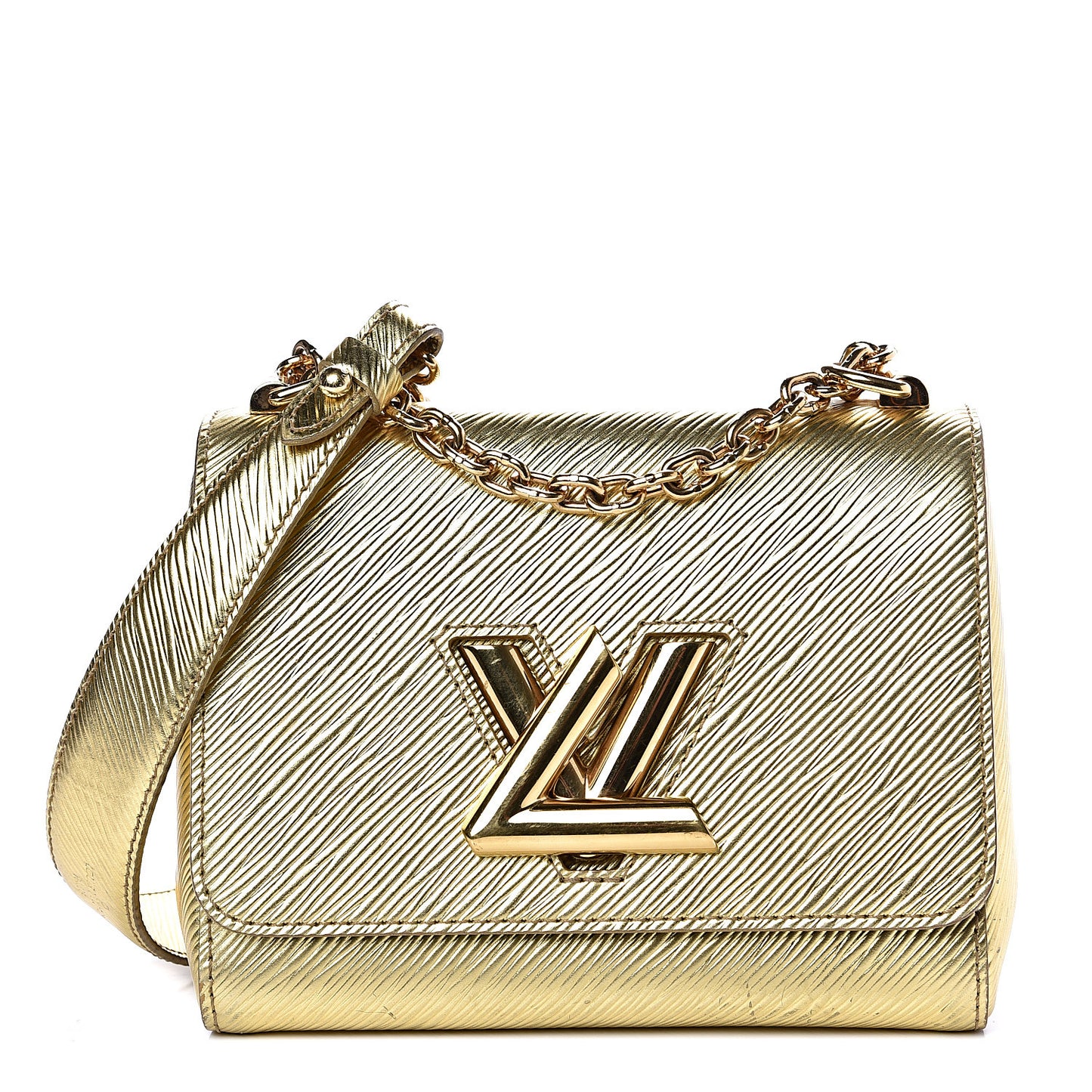 Epi Twist Shoulder Bag PM Gold