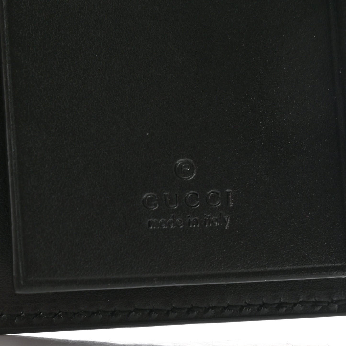 Guccissima Bow 6 Key Holder Case Black