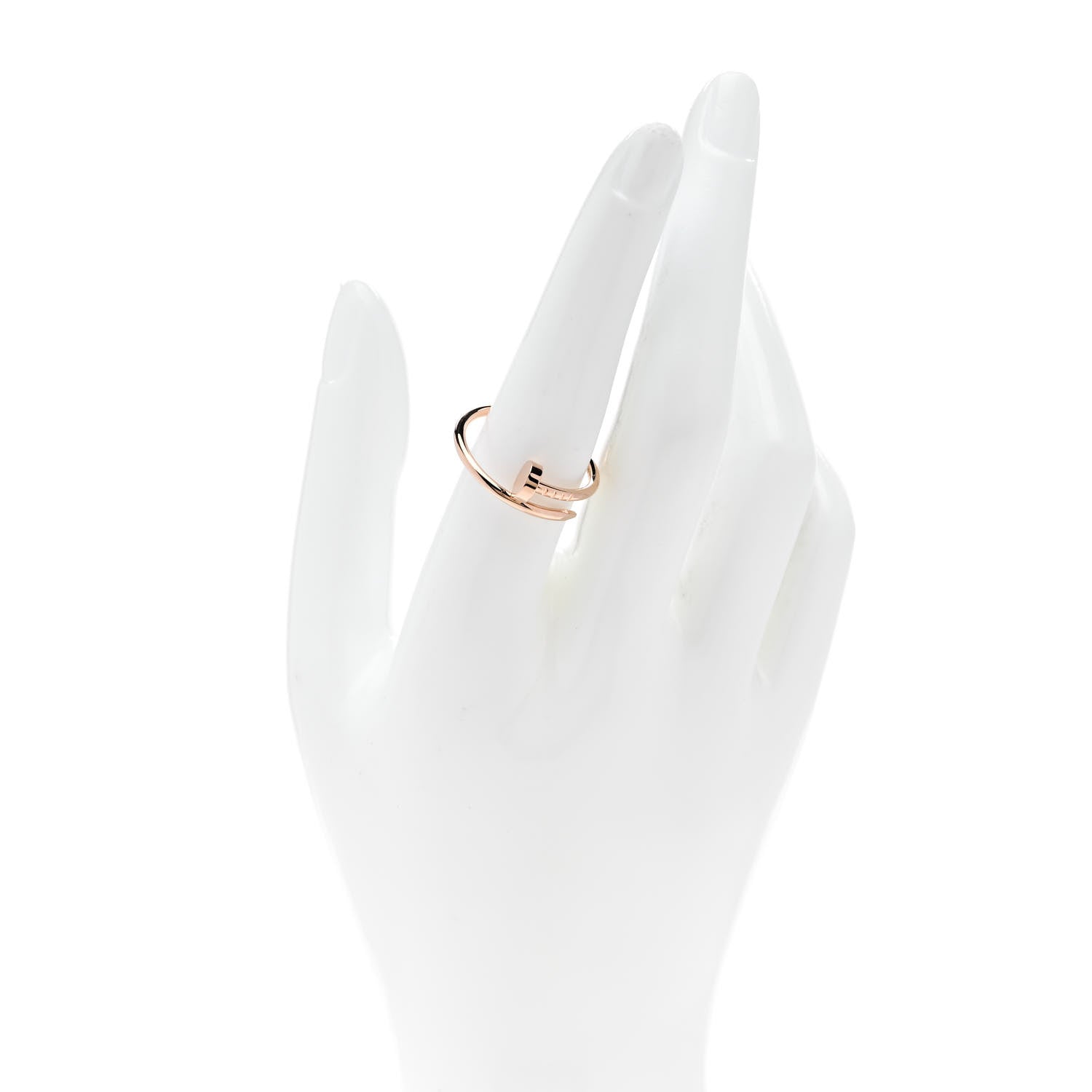 Cartier 18K Pink Gold Small Juste Un Clou Ring 57 8 2 of 5