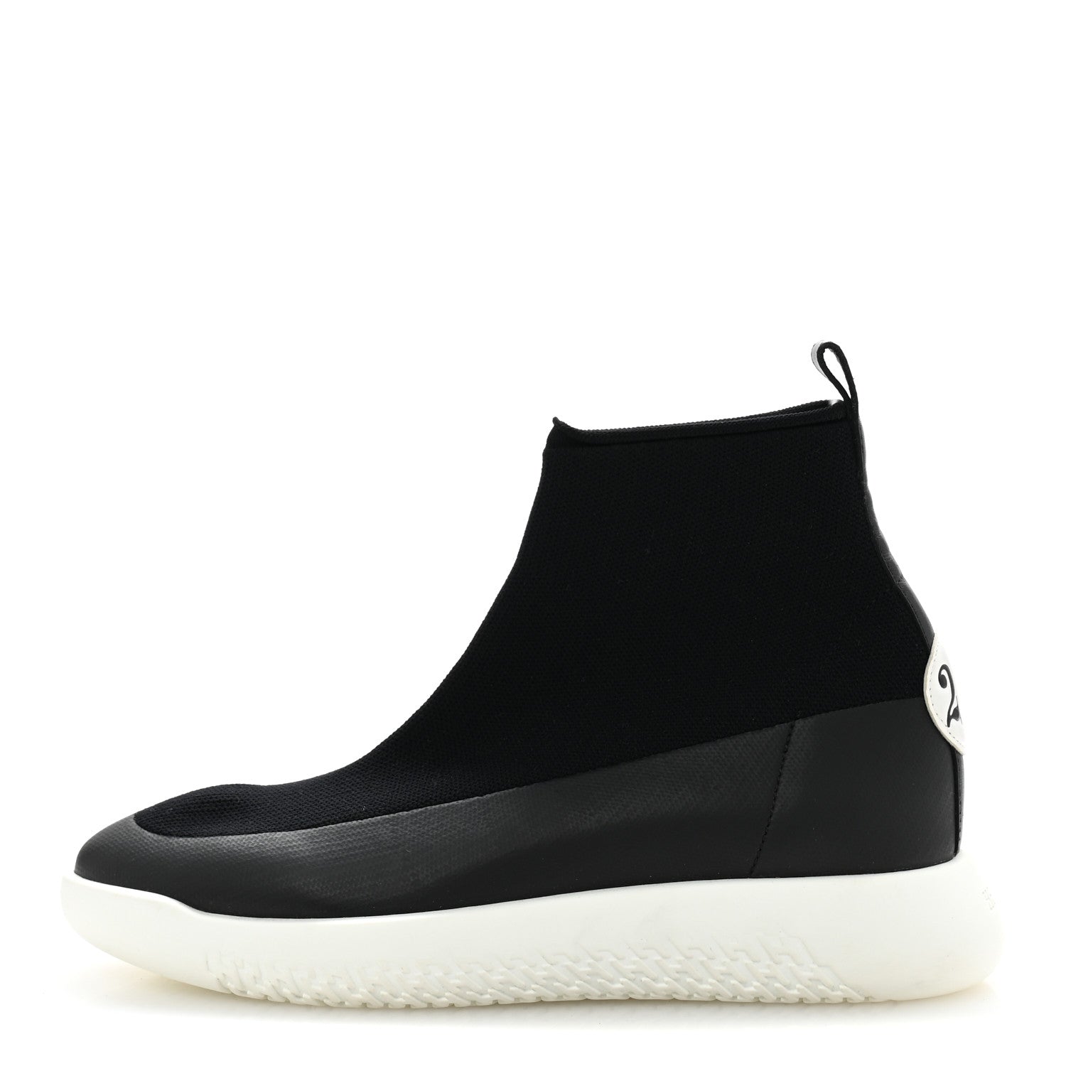 Hermes Mesh Calfskin 24 Sneakers 36 Black White 1 of 10