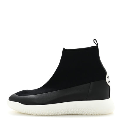 Hermes Mesh Calfskin 24 Sneakers 36 Black White 1 of 10