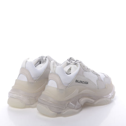 Balenciaga Fabric Mesh Clear Sole Womens Triple S Sneakers 36 White 4 of 8