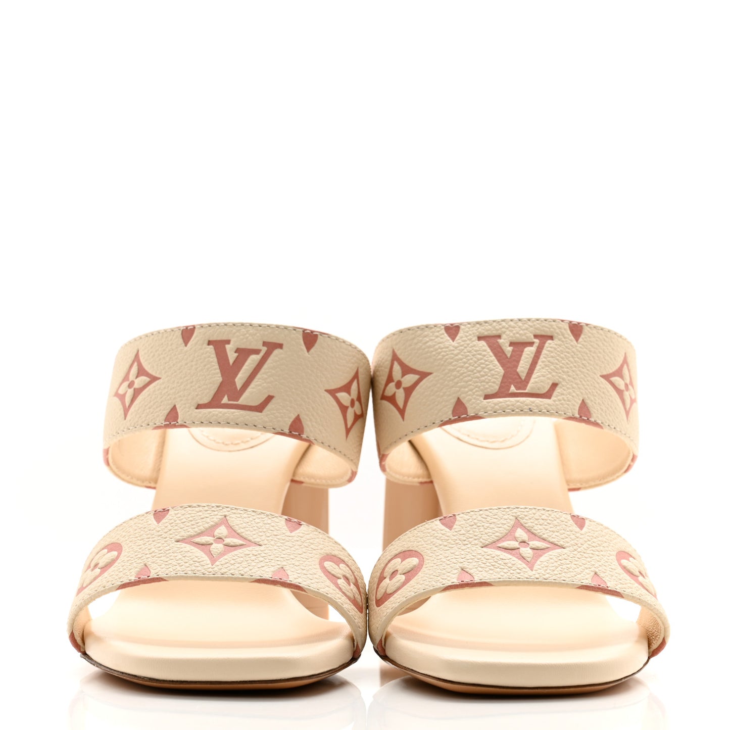 Calfskin Empreinte Silhouette Mules 38 Beige