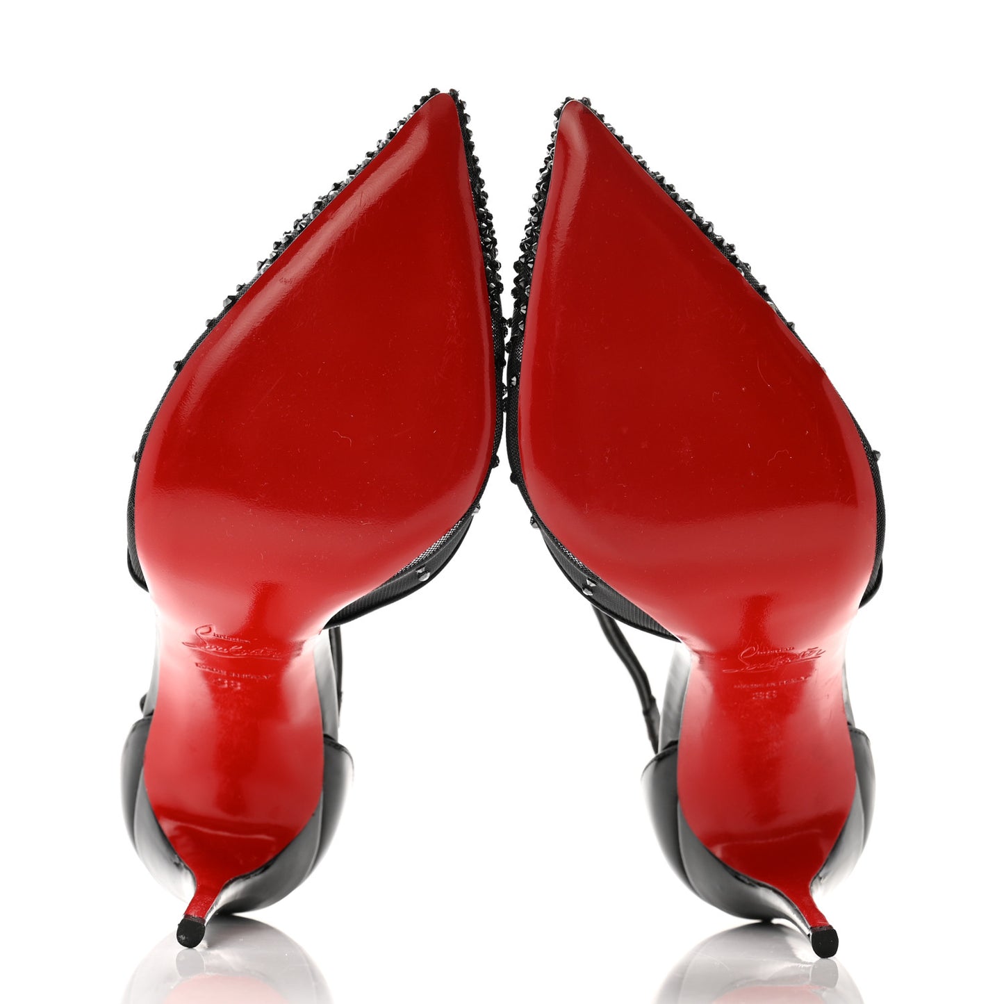 Patent Rete Strass Salopatina 100 Pumps 38 Black