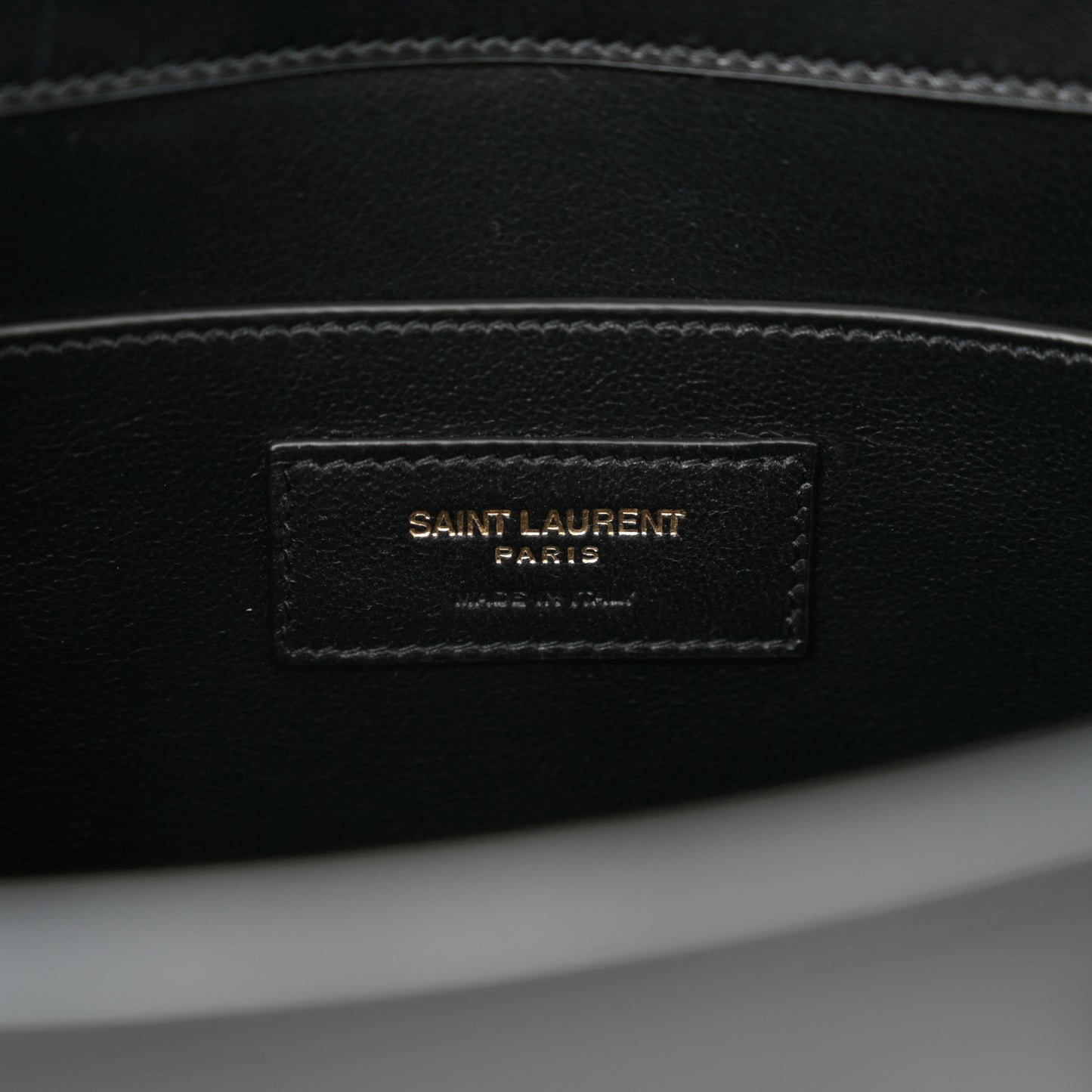 Smooth Calfskin Manhattan Shoulder Bag Black
