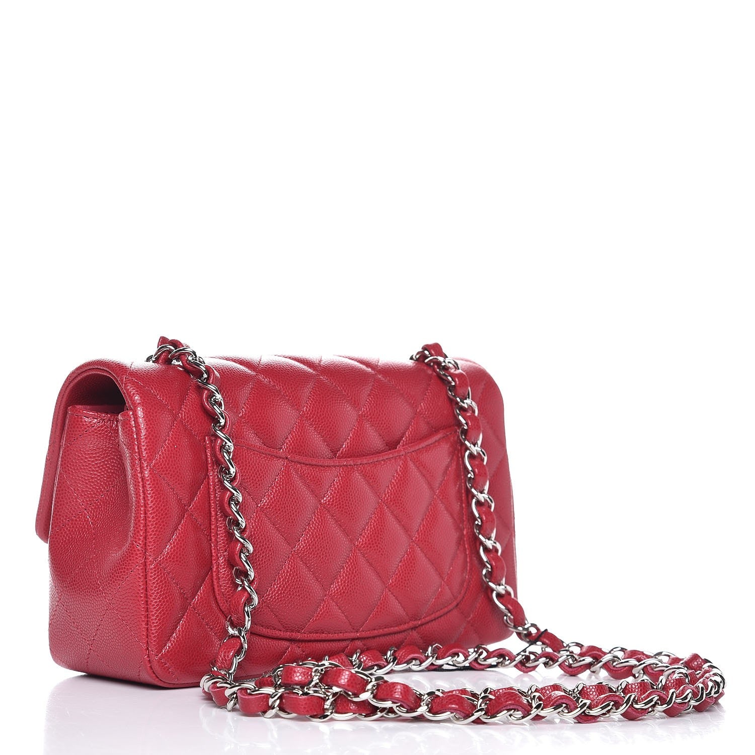 Chanel Caviar Quilted Mini Rectangular Flap Pink 3 of 8