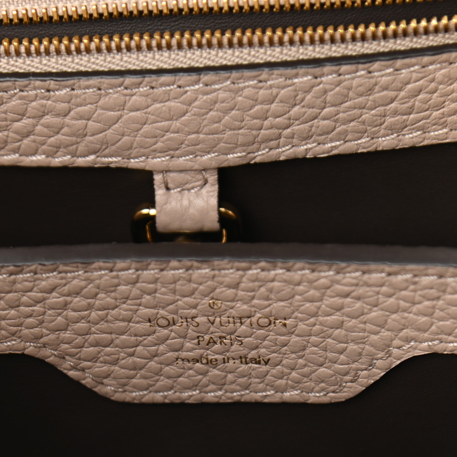 Louis Vuitton Taurillon Capucines BB Galet 6 of 9