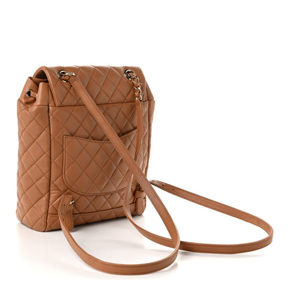 Chanel Lambskin Quilted Small Urban Spirit Backpack Brown 3 of 10