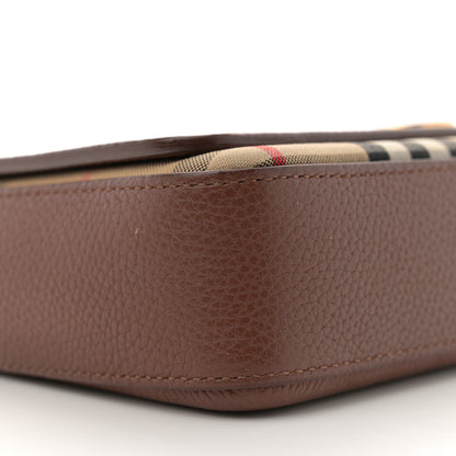 Burberry Grainy Calfskin Vintage Check Hampshire Crossbody Archive Beige Tan 8 of 10