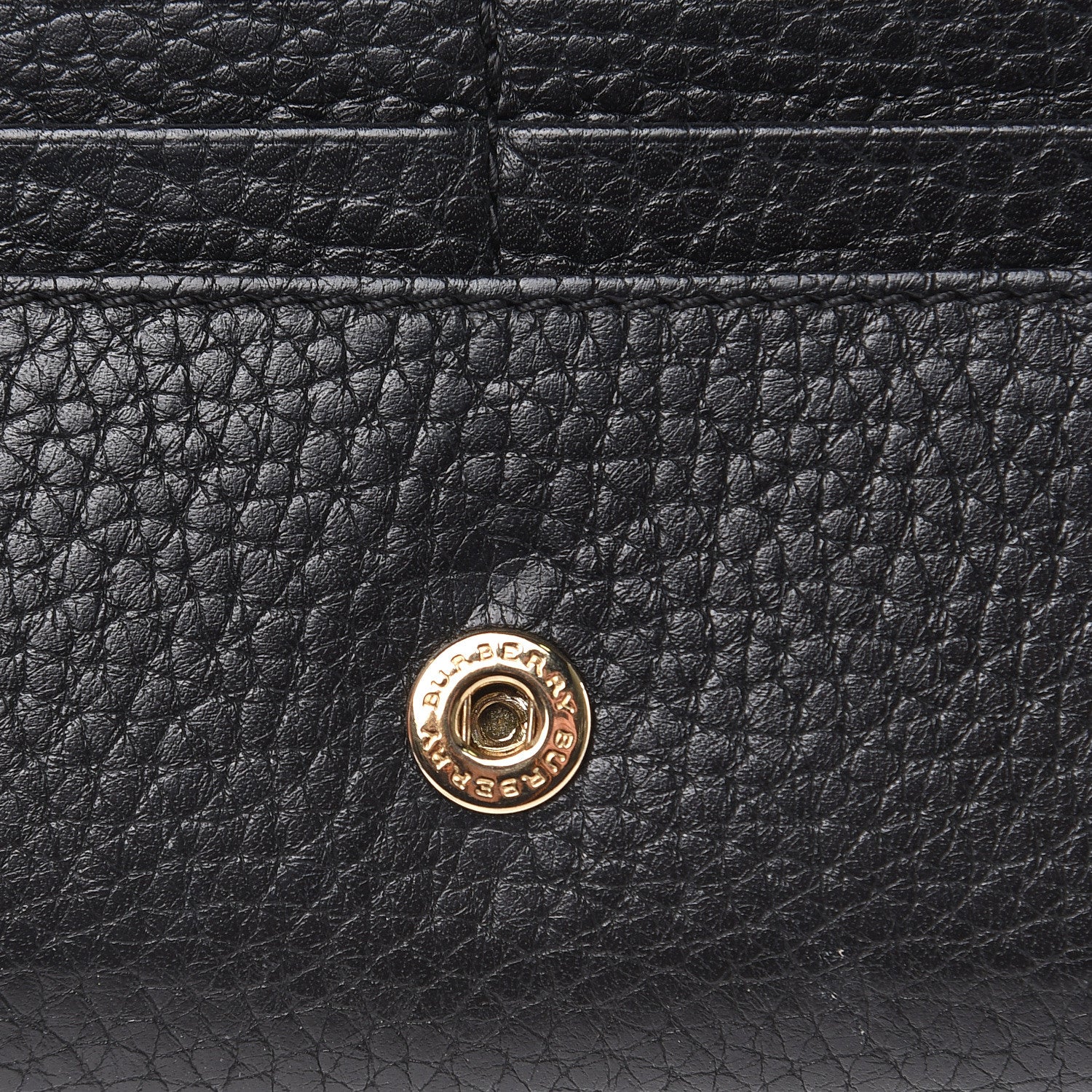 Burberry Grain Calfskin Continental Wallet Black 9 of 15