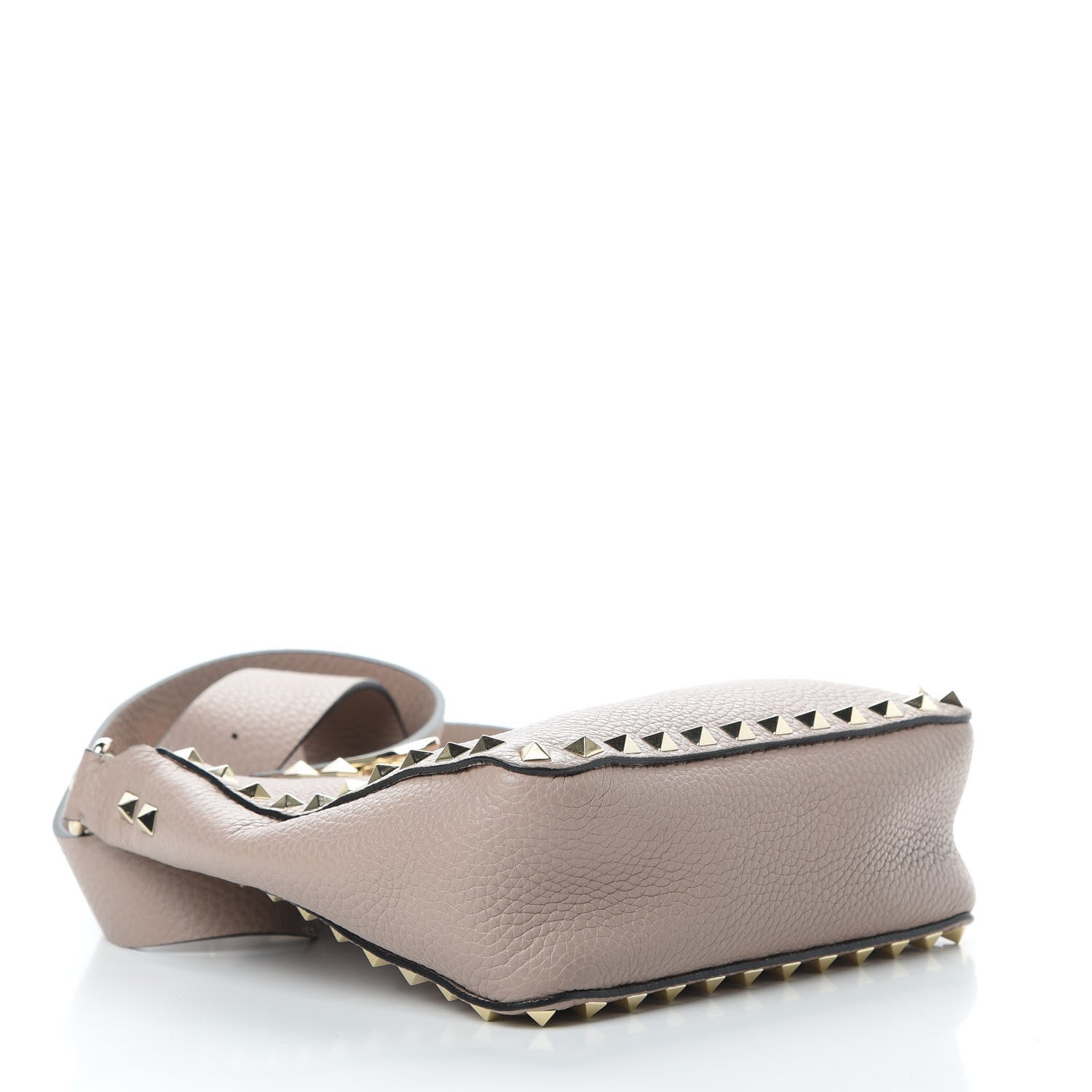 Valentino Garavani Pebbled Calfskin Mini Rockstud Flip-Lock Messenger Bag Poudre 4 of 9