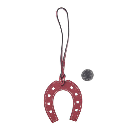 Hermes Swift Paddock Horseshoe Bag Charm Sanguine 2 of 4