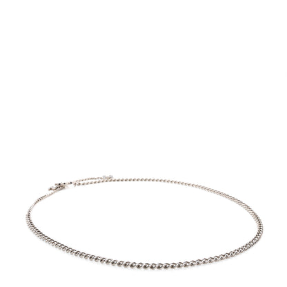 Chanel Enamel CC Chain Logo Belt Silver Black 2 of 4