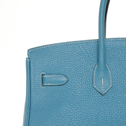 Hermes Togo Birkin 35 Blue Jean 6 of 24