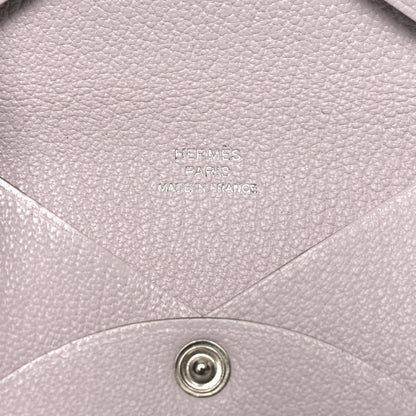Hermes Chevre Mysore Calvi Card Case Mauve Pale 6 of 8