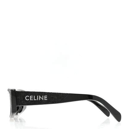 Celine Acetate Crystal Sunglasses CL4245US Black 3 of 8