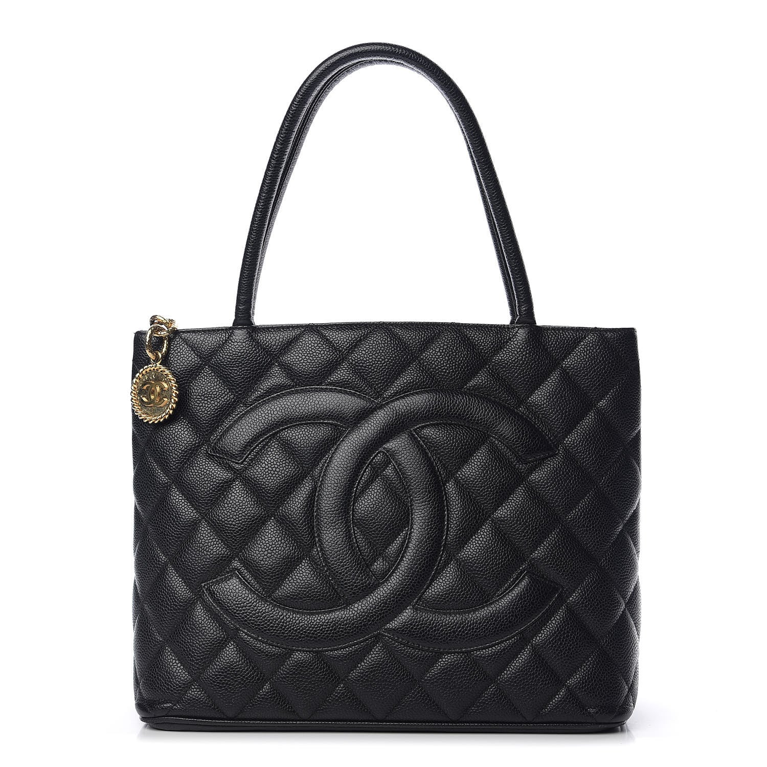 Chanel Caviar Quilted Medallion Tote Black 1 of 9