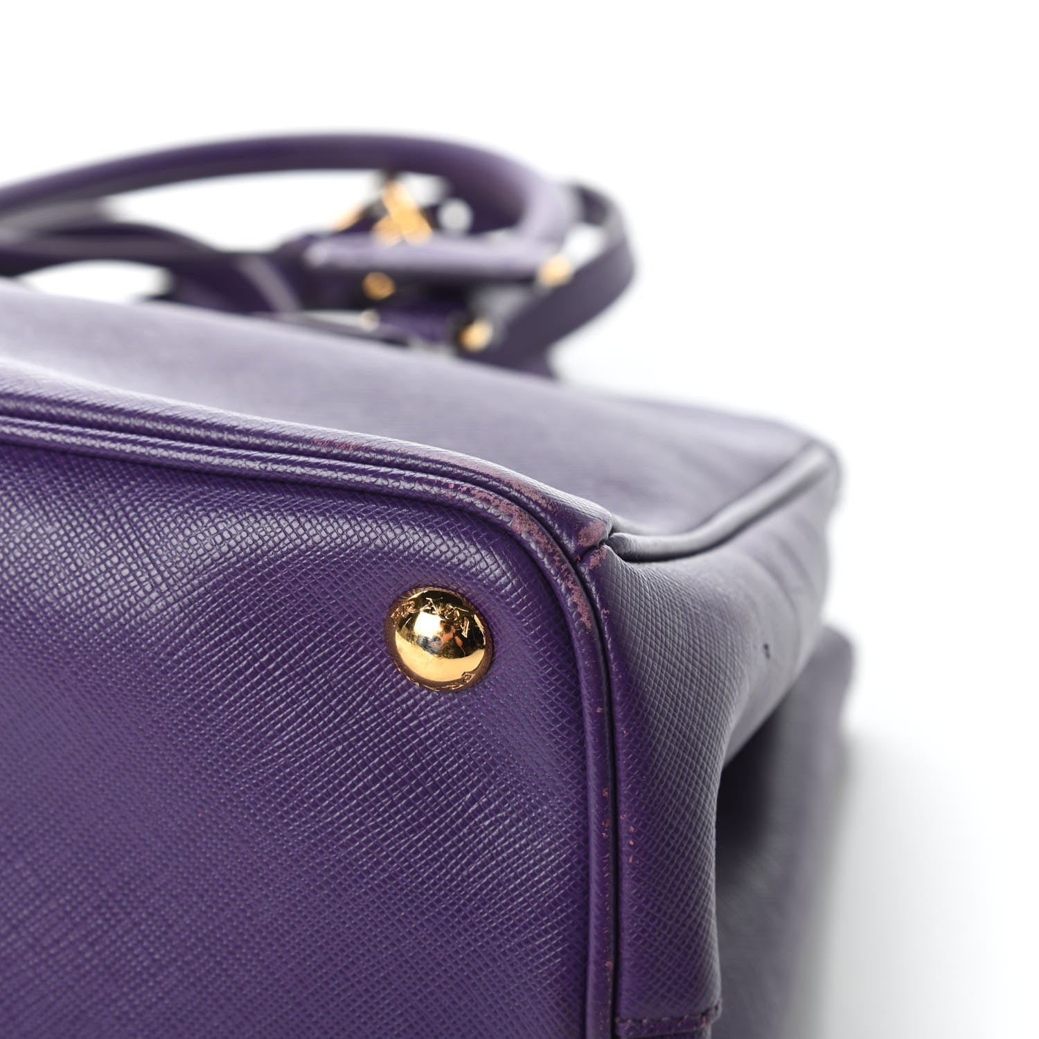 Prada Saffiano Small Galleria Double Zip Tote Viola 11 of 12
