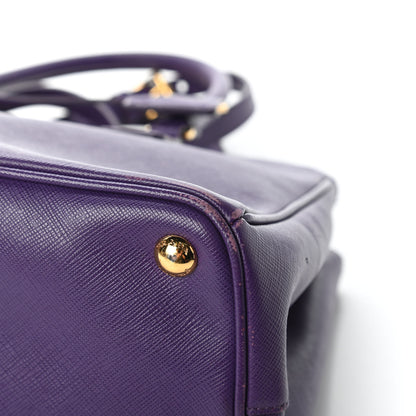 Prada Saffiano Small Galleria Double Zip Tote Viola 11 of 12