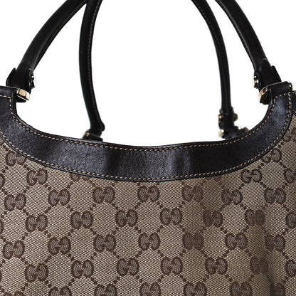 Gucci Monogram Large D Gold Hobo Dark Brown 17 of 21