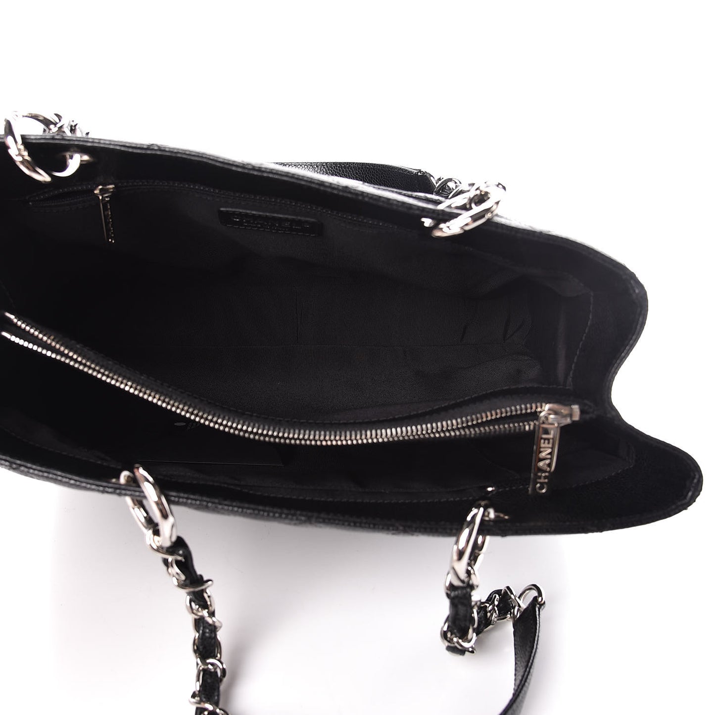 Caviar Quilted Grand Shopping Tote GST Black
