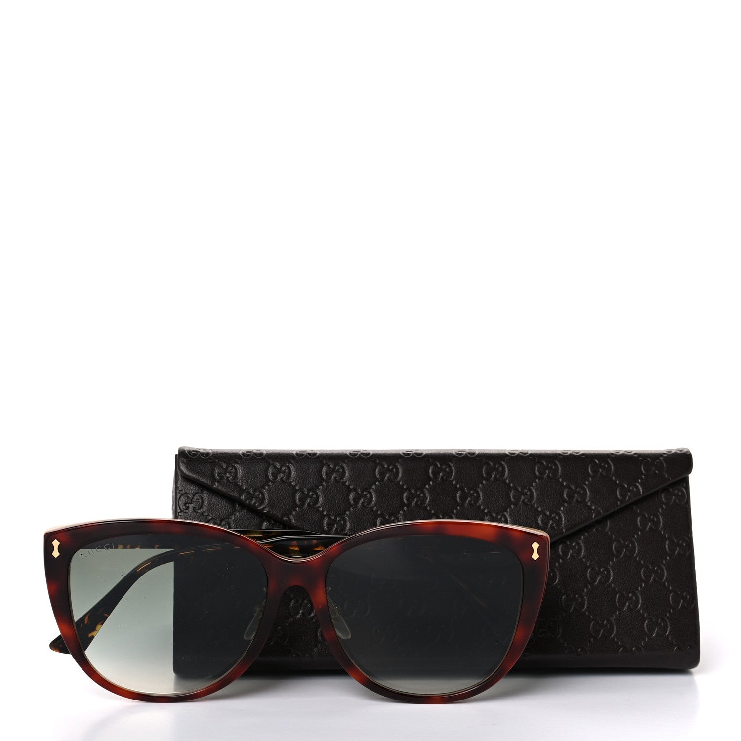 Gucci Acetate Cat Eye Sunglasses GG0193SK Tortoise 7 of 7