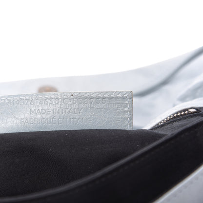 Balenciaga Agneau Classic Hardware Envelope Strap Clutch Bleu Opaline 9 of 9