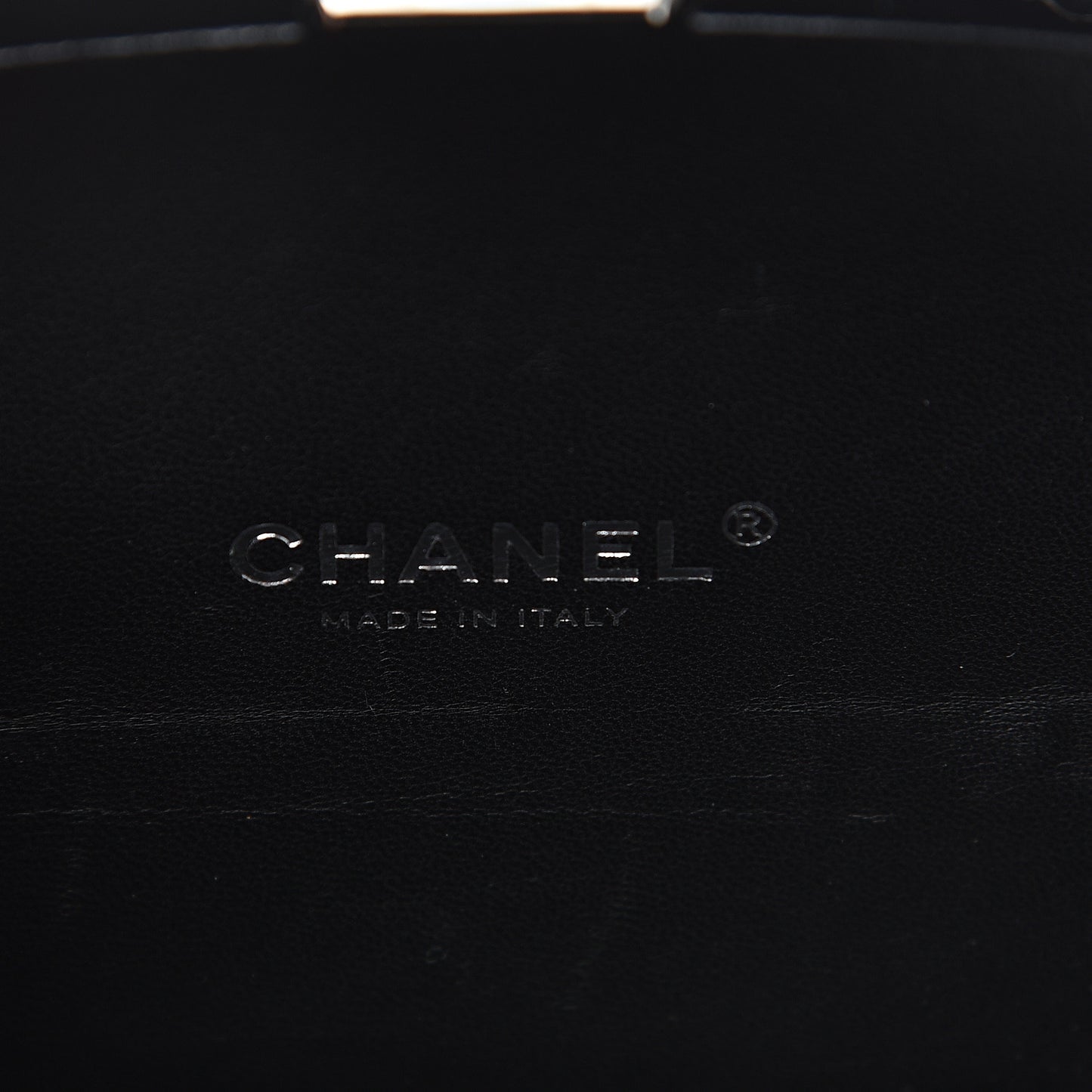 Plexiglass Compact Box Clutch Black Ivory