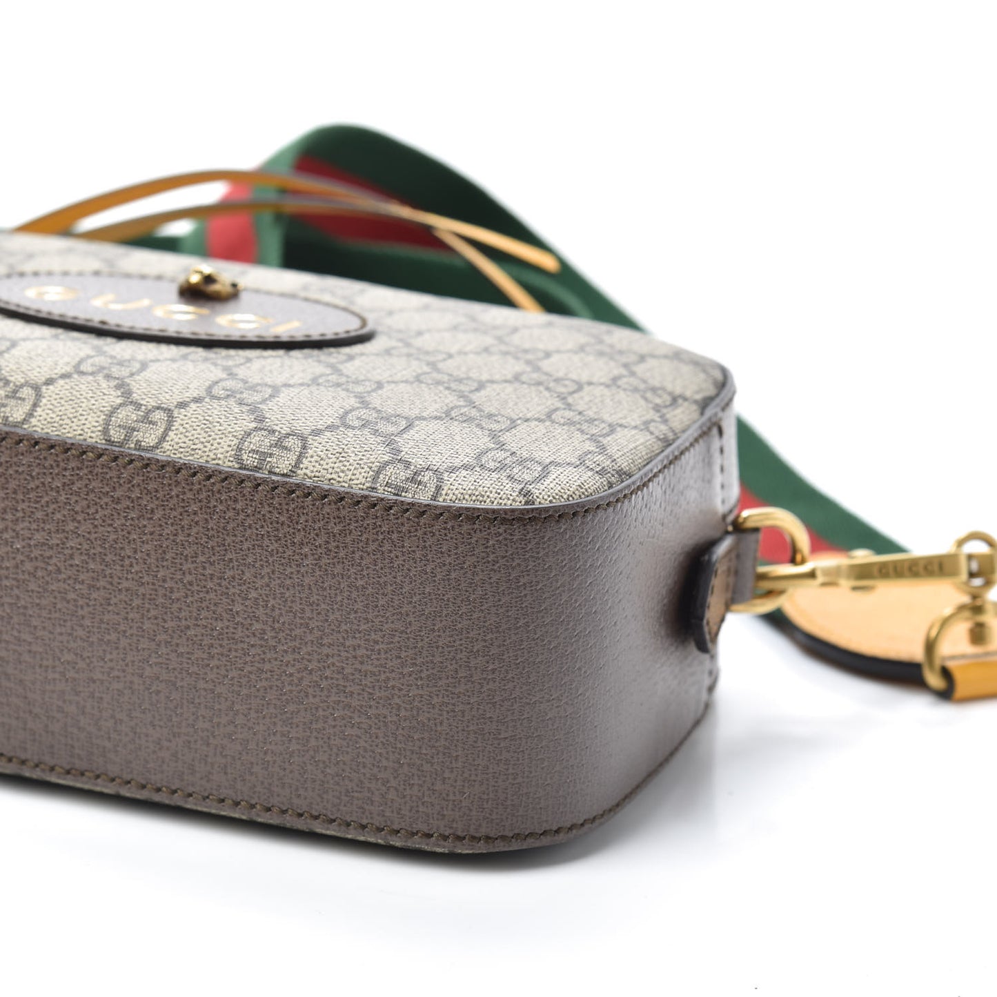 GG Supreme Monogram Web Neo Vintage Shoulder Bag Beige New Acero Crop