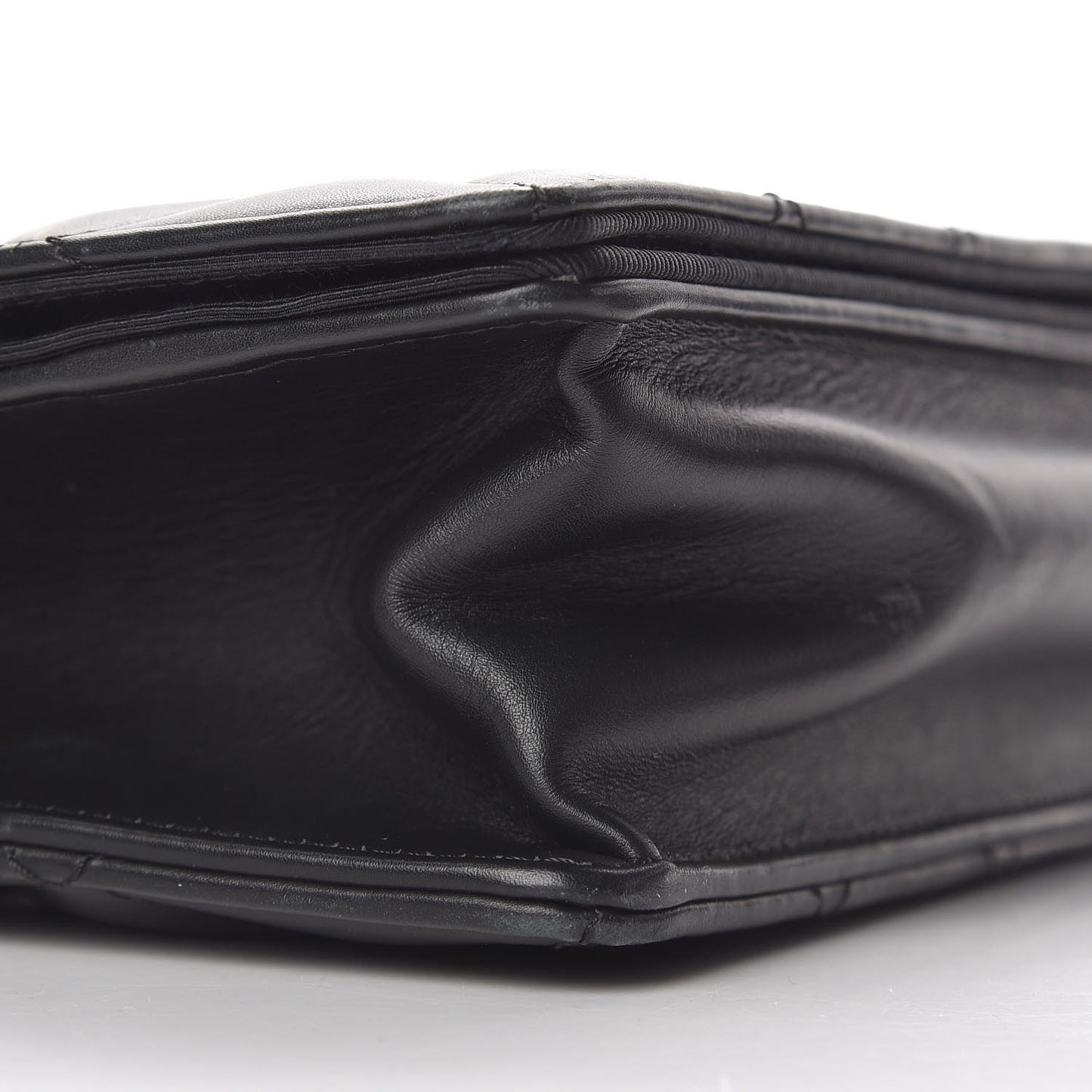 Calfskin Quilted Ballerine Flap Black