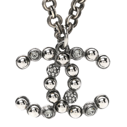 Chanel Crystal CC Necklace Ruthenium 4 of 7