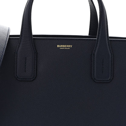 Burberry Derby Calfskin Vintage Check Medium Banner Tote Regency Blue 9 of 11