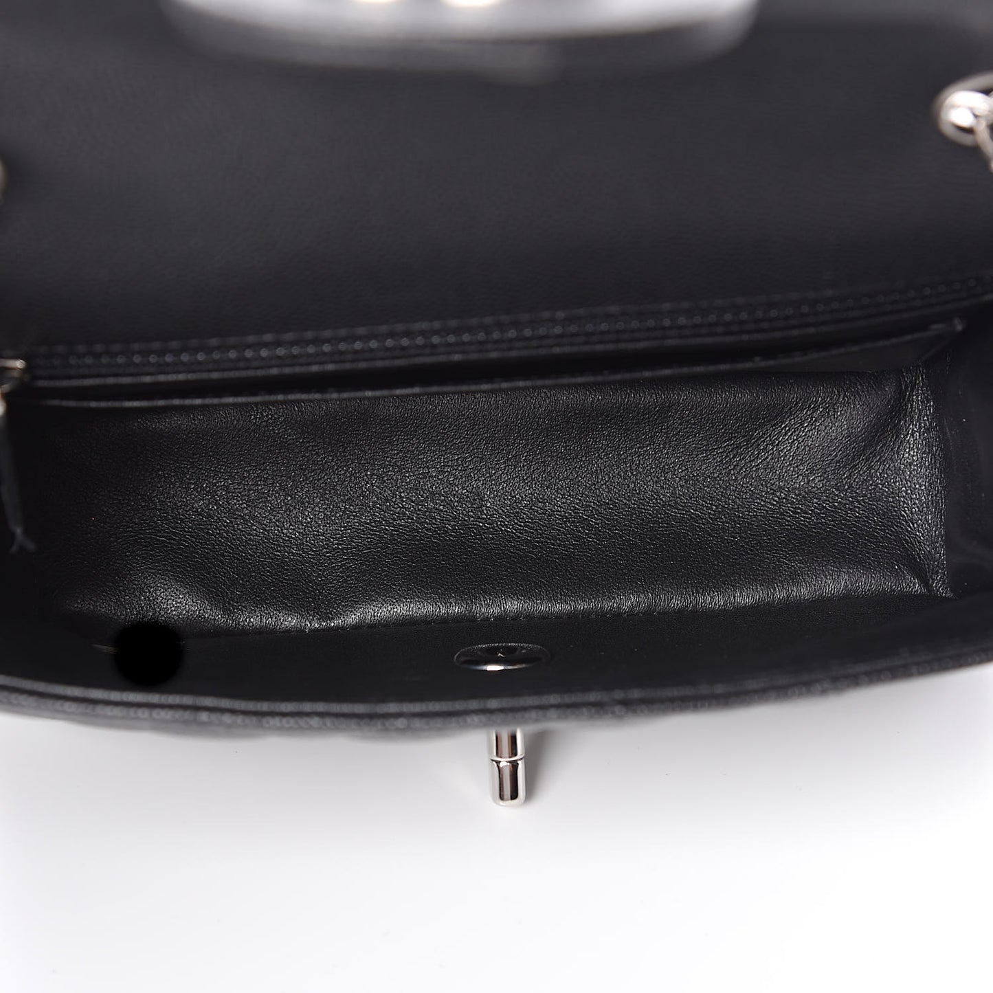 Caviar Quilted Mini Rectangular Flap Black