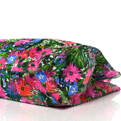 Prada Tessuto Nylon Floral Print Tote Pink 10 of 10