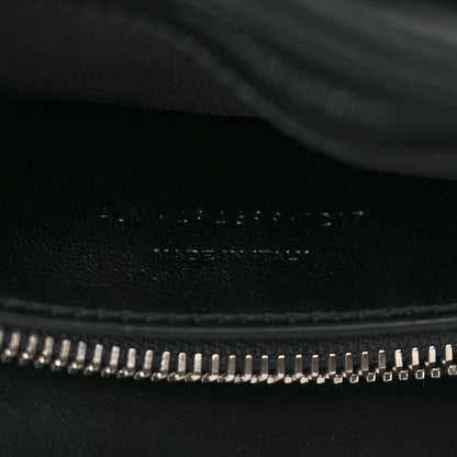 Saint Laurent Calfskin Y Quilted Monogram Small Loulou Chain Satchel Black 7 of 10