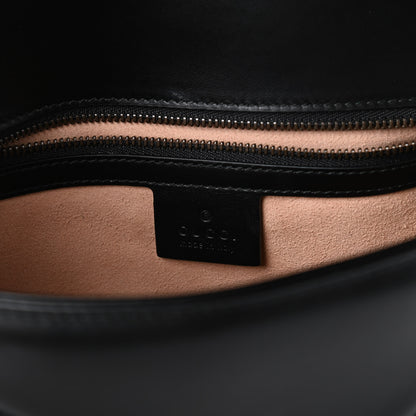 Gucci Calfskin Matelasse Small GG Marmont Shoulder Bag Black 8 of 10