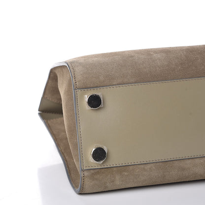Jimmy Choo Suede Medium Riley Tote Light Khaki 9 of 10