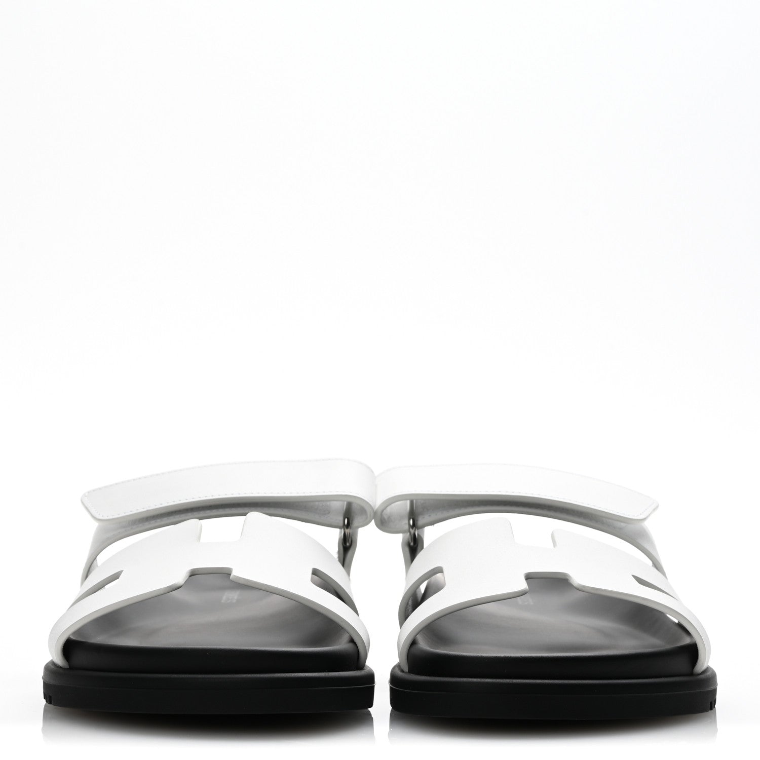 Hermes Calfskin Womens Chypre Sandals 36 White 3 of 10